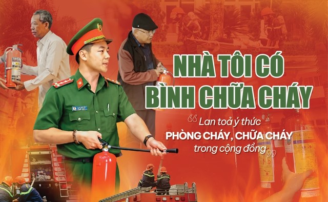 LỄ PHÁT ĐỘNG PHONG TRÀO "NHÀ TÔI CÓ BÌNH CHỮA CHÁY" VÀ TUYÊN TRUYỀN KIẾN THỨC, KỸ NĂNG PCCC VÀ CNCH